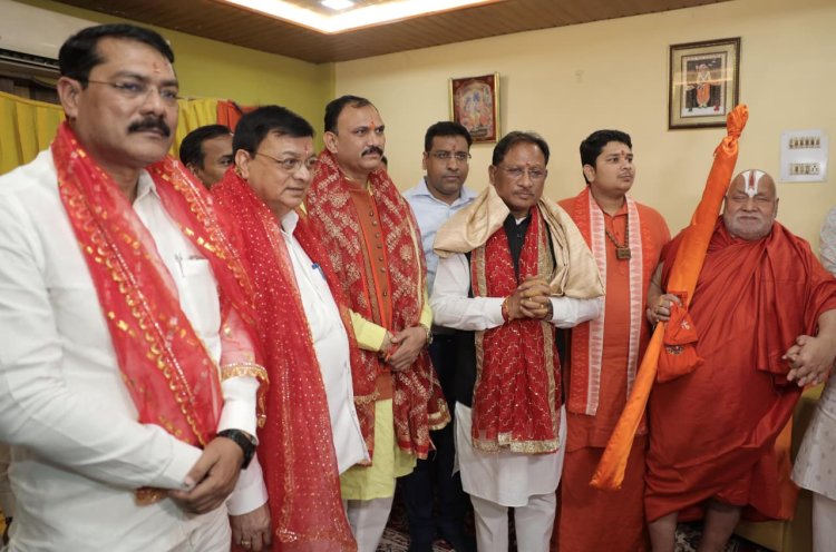 CM Vishnu Deo Sai Attends Shri Ram Katha Mahotsav in Korba